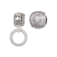 thumbnail image 1 of Believe in Yourself Infinity Ring 26.2 Marathon Run She Believed She Could Charm Beads (Set of 2), 1 of 1