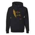 thumbnail image 1 of Believe in Yourself Insirational and Movtivational Quote Inspirational/Christian Unisex Graphic Hoodie Sweatshirt, Black, X-Large, 1 of 3