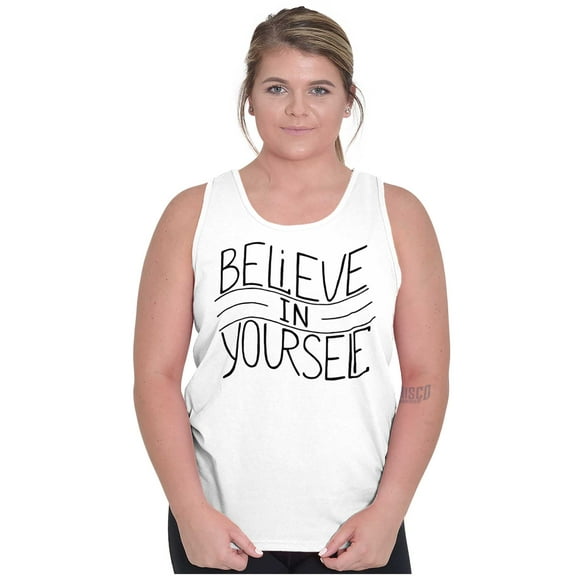 Believe in Yourself Inspirational Tank Top Tee Shirt Women Brisco Brands S
