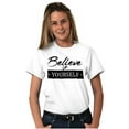 thumbnail image 1 of Believe in Yourself Motivational Women's Plus Size Graphic Tee Brisco Brands 2X, 1 of 3