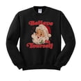 thumbnail image 1 of Believe in Yourself Santa Sweatshirt Unisex Medium Black, 1 of 5