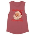 thumbnail image 1 of Believe in Yourself Santa Women's Muscle Tank X-Small Smoked Paprika, 1 of 5