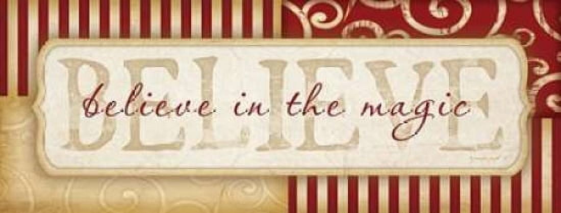 Believe in the Magic Canvas Art - Jennifer Pugh (24 x 48)