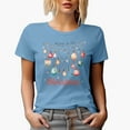 thumbnail image 1 of Believe in the Magic of Christmas, Hand Drawn & Watercolor Christmas Lights Art Merch Gift, Baby Blue T-Shirt, Large, 1 of 5