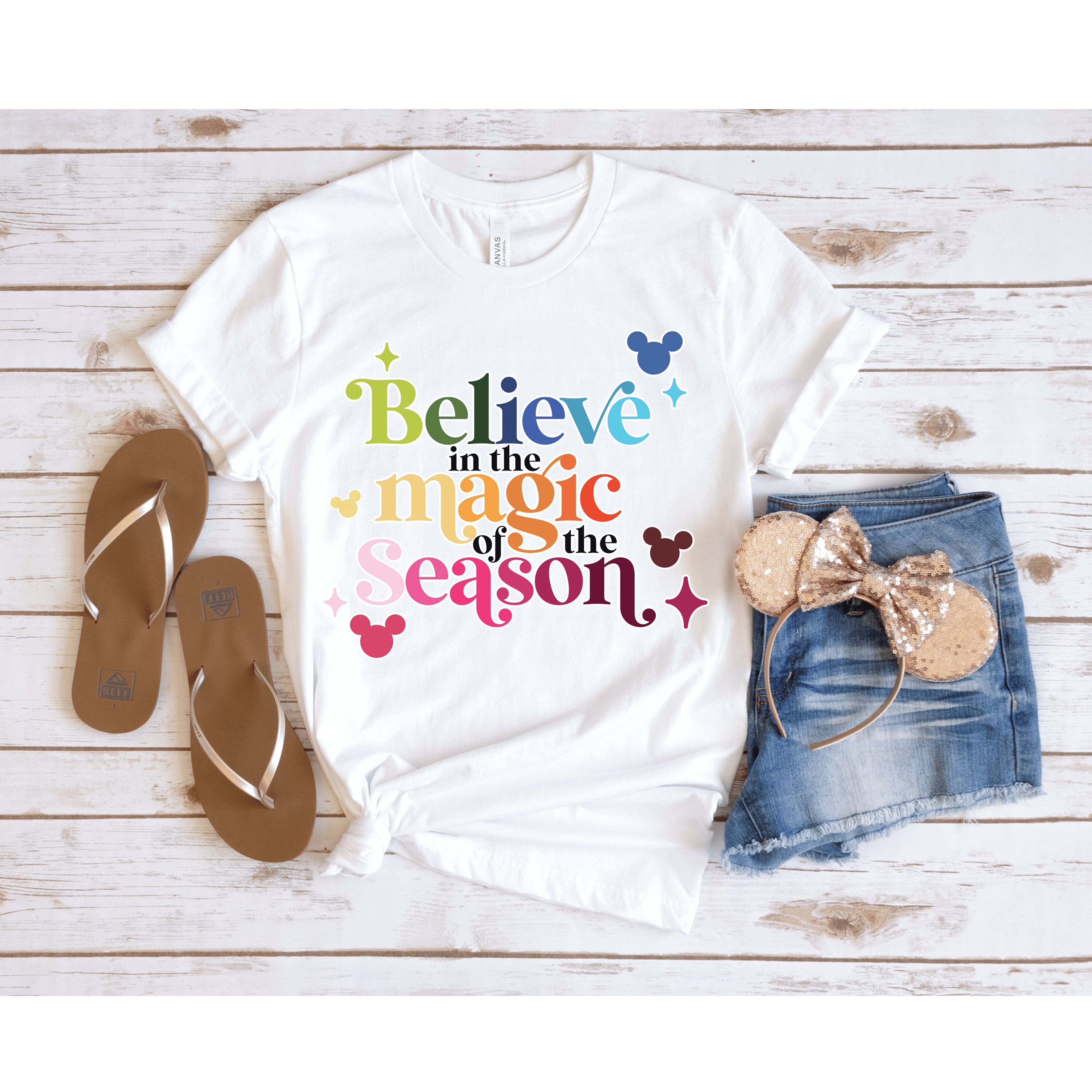 Believe in the Magic of the Season Disney Christmas Shirt