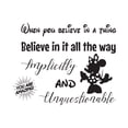 thumbnail image 1 of Believe in it all the way Implicitly And Unquestionable Quote Vinyl Decal Wall Art Sticker Designs Vinyl Stickers For Home House Walls Rooms Windows Bedroom Decoration Size (28x28 inch), 1 of 1