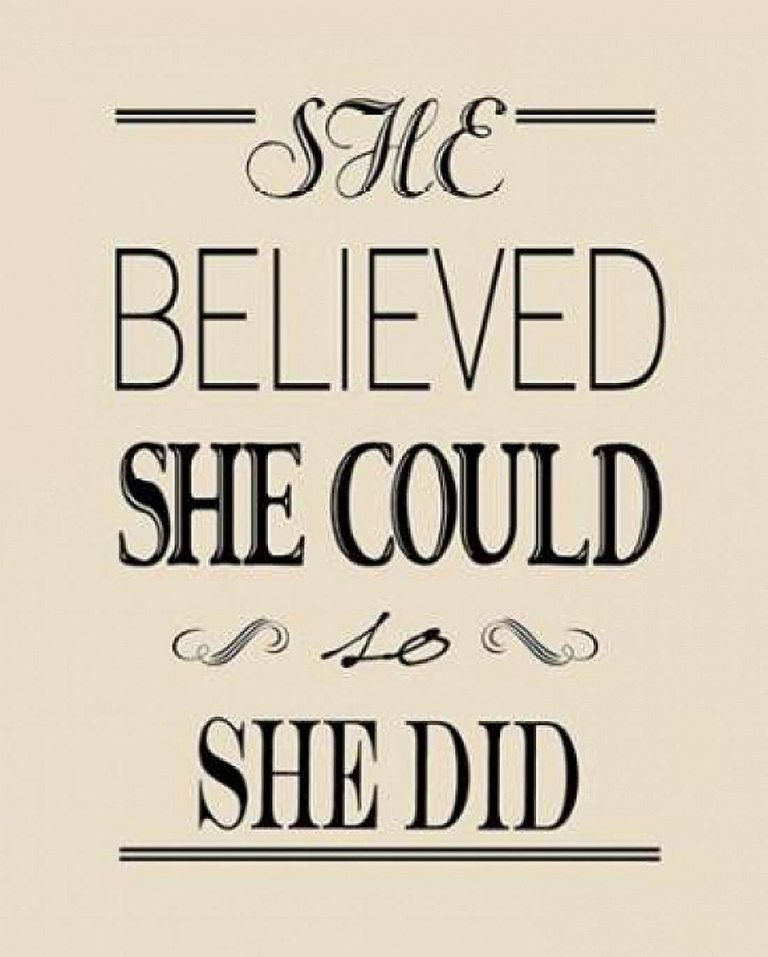 Believed Cream Canvas Art - Jo Moulton (24 x 30)