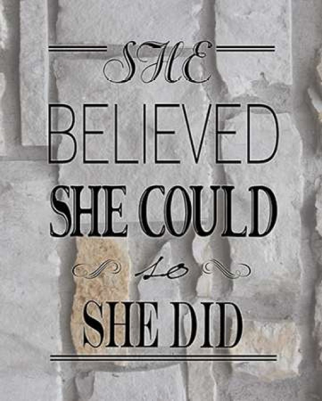 Believed Rock Canvas Art - Jo Moulton (24 x 30)