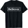 thumbnail image 1 of Believer T-Shirt Bible Verse Christian Jesus Christ Love Tee T-Shirt, 1 of 3