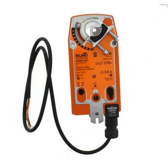 Belimo AFB24-SR Us 24V Spring Return Modulating Actuator 2-10Vdc, 180In-Lb Replaces Afa24-Sr