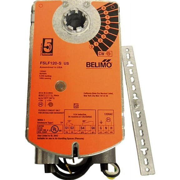 Belimo FSLF120-S US Fire & Smoke Actuators 3.5 Nm, Spring return, AC 120 V