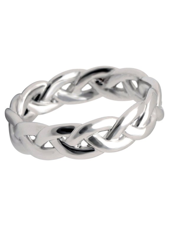 Belinda Infinity Twist Anniversary Wedding Band Ring Women Ginger Lyne Collection - 6