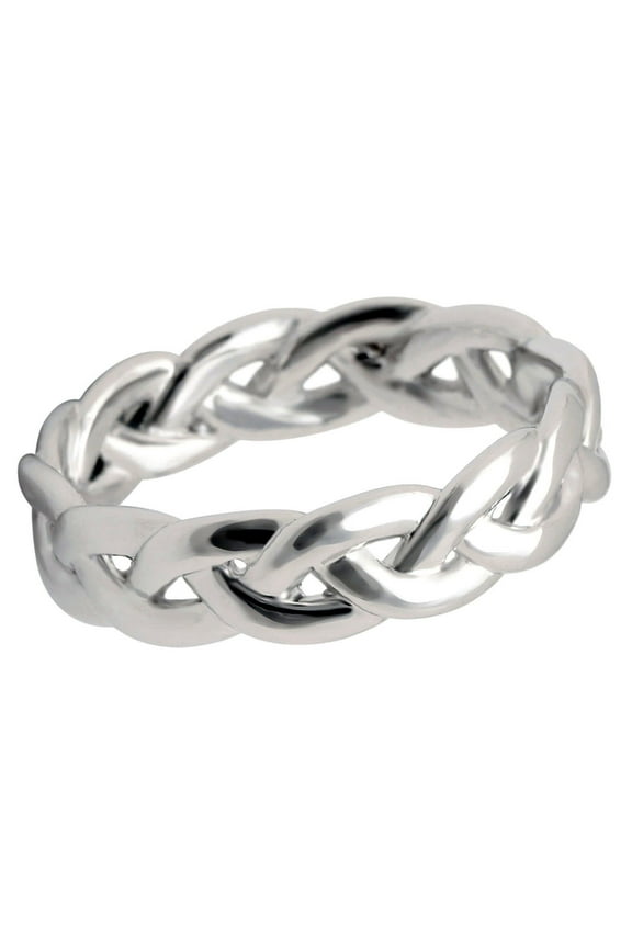 Belinda Infinity Twist Anniversary Wedding Band Ring Women Ginger Lyne Collection - 6