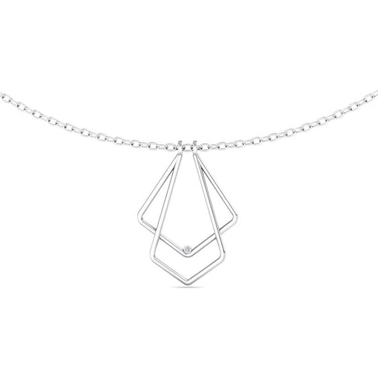 Belinda Jewelz Ring Holder Necklace In Silver, Engagement Ring - Main Image