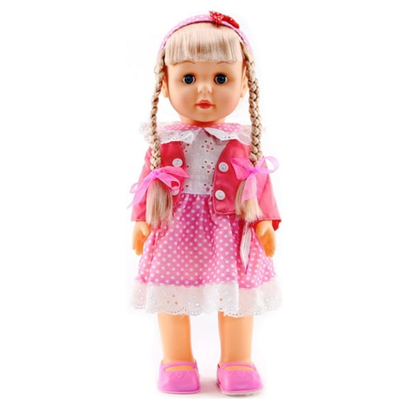 Belinda Walking Doll 17" Interactive Vinyl Dolls Sonic Control Singing Talking Cuddly Baby with Blinking Eyes