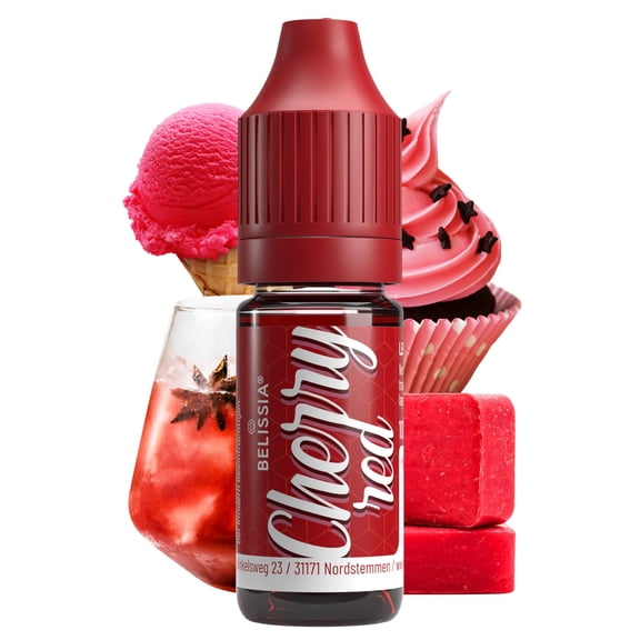 Belissia Liquid Food Colouring cherry red for Cooking and Baking