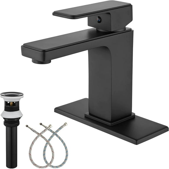 Belita Amy Waterfall Stainless Steel Silver Modern 7.2in Bathroom Faucet