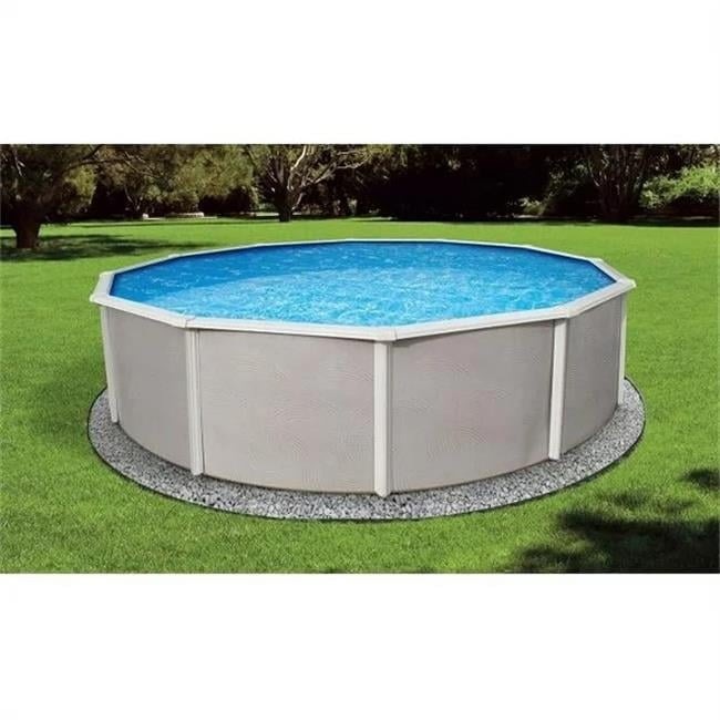 Belize 15'x30' Oval 52'' Steel Pool with 6'' Top Rail - Pump & liner not included
