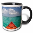 thumbnail image 1 of 3drose, Belize, Caribbean Sea. Kayaking Off the Coast of Southwater Cay., 15oz Two-tone Black Mug, 1 of 6