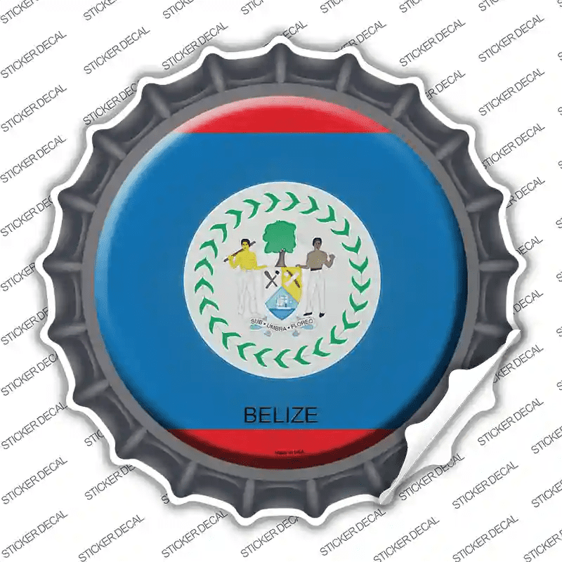 Belize Country Novelty Bottle Cap Sticker DecalLarge - Walmart.com