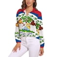 thumbnail image 1 of Belize Flag Long Sleeve Blouse Woman Streetwear Casual Shirts Summer Oversize Woman Streetwear Clothing Birthday Present, 1 of 7