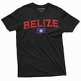 thumbnail image 1 of Belize Flag Shirt Belize Patriotic Gifts Belize National Country Flag Logo Tshirts Belizean Shirts (XX-Large Black), 1 of 7