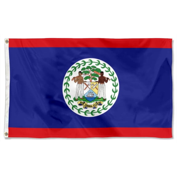 Belize Flags Polyester 3x5 FT banner