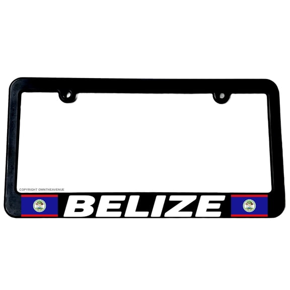 Belize World Flag Country Car Truck Auto License Plate Frame