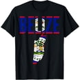 thumbnail image 1 of Belizean - Belize Country Map Flag T-Shirt, 1 of 4