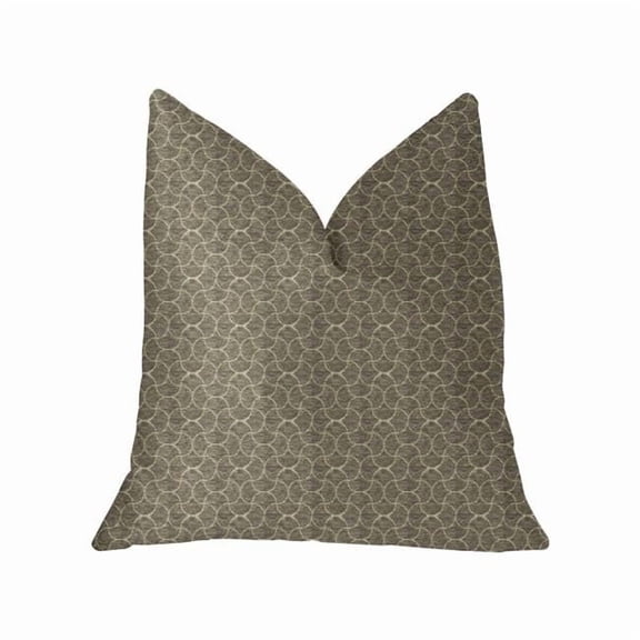 Belizzi Gray & Beige Luxury Throw Pillow, 18 x 18 in.