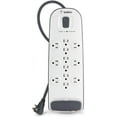 thumbnail image 1 of Belkin 12-Outlet Advanced Power Strip Surge Protector, 8ft Cord, Telephone And Coaxial Protection, 3996 Joules, 1 of 7