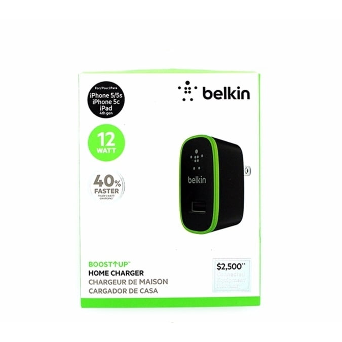 Belkin 12 Watt Boost Up Home Charger Adapter Black