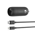 thumbnail image 1 of Belkin 18W USB-C Car Charger + USB-C Cable with Lightning Connector, Black, 1 of 4