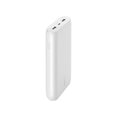 thumbnail image 1 of Belkin BOOST CHARGE - Power bank - 20000 mAh - 3 output connectors (USB, USB-C) - on cable: USB, USB-C - white, 1 of 6