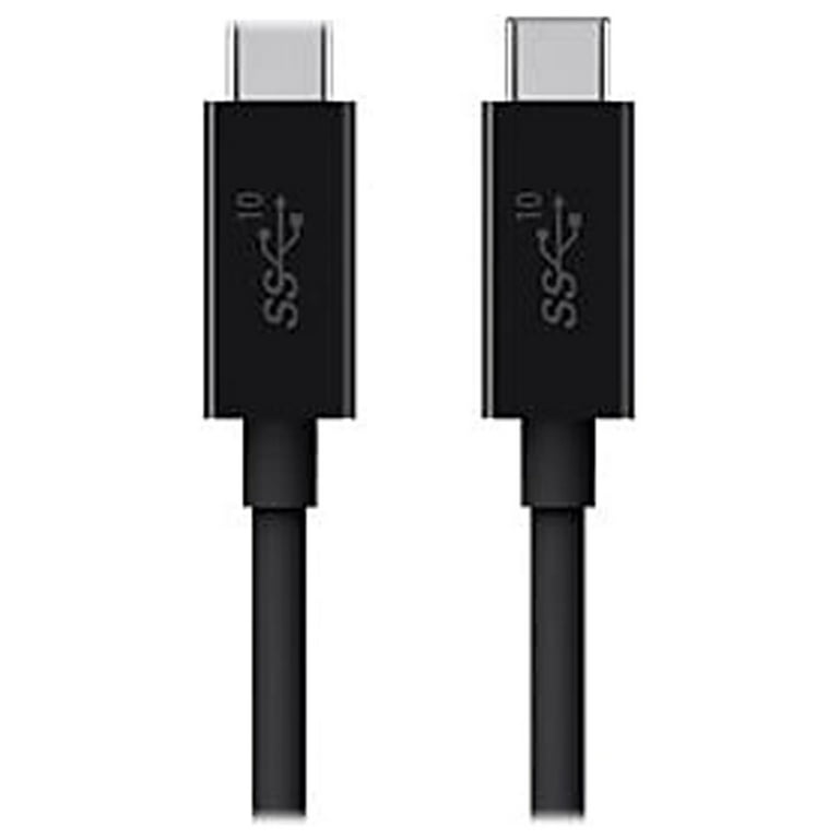 Belkin Boostcharge Braided USB-C to USB-C Cable (5ft) W/ Strap, Cable for iPhone  15 Models, Samsung Galaxy, Samsung Note, Pixel, iPad Pro and More - Black 