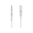 thumbnail image 1 of Belkin 3.5mm Audio to Lightning Cable 3ft MFi-Certified, White (AV10172BT03-WHT), 1 of 3
