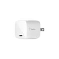 thumbnail image 1 of Belkin BoostCharge Compact Wall Charger 30W, USB-C Power Delivery Fast Charging for Apple iPhone 16, 15, 14, Samsung Galaxy S25, Galaxy S24, iPad, AirPods, Tablet, Nintendo Switch 2 & More - White, 1 of 4
