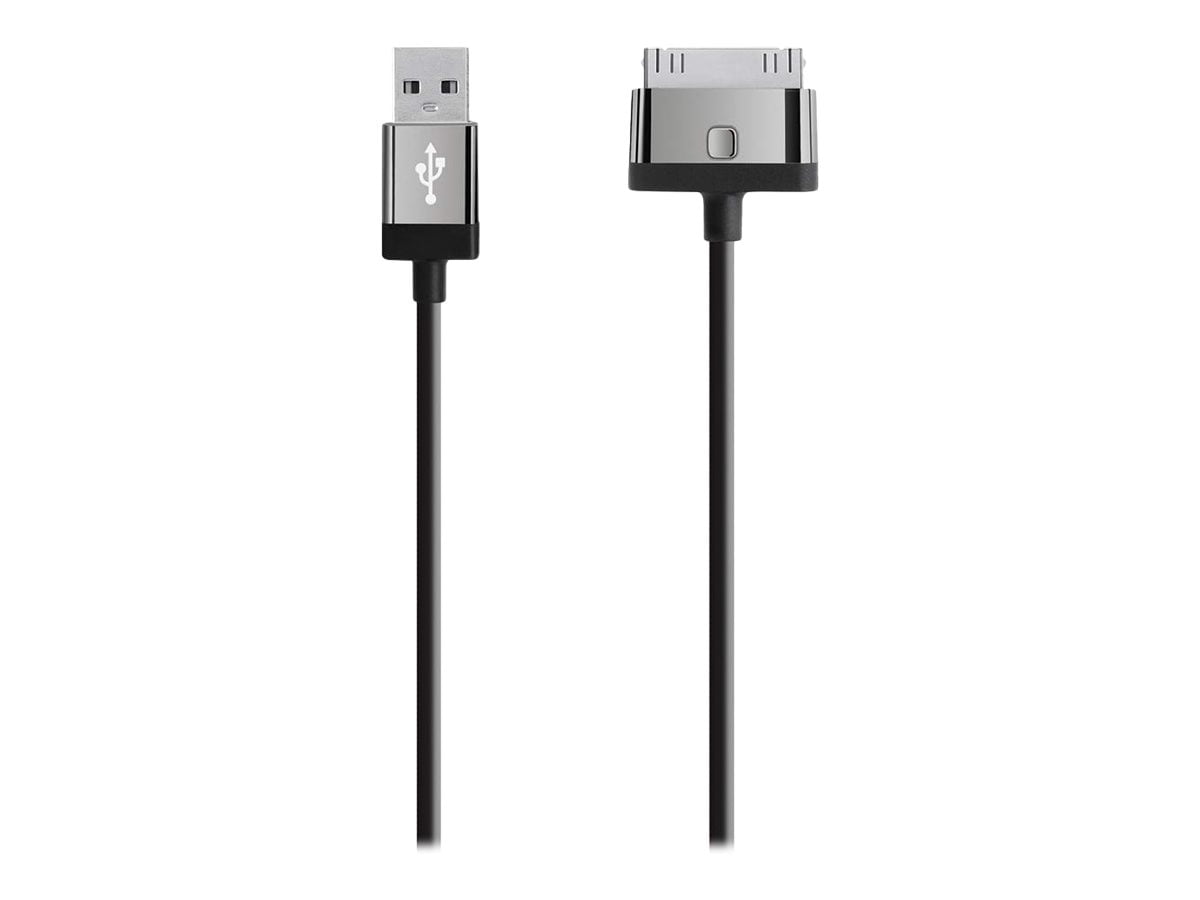 Belkin 4ft MIXIT 30-Pin to USB ChargeSync Cable - Black