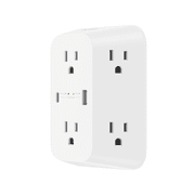 Belkin 6-Outlet Surge Protector Power Strip, Wall-Mountable with 6 AC Outlets, Overvoltage Protection, LED Indicator - USB-C Port & USB-A Port w/ USB-C PD Fast Charging - 1680 Joules of Protection