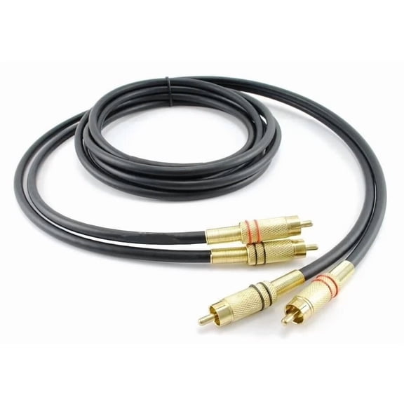Belkin 6Ft 2-Rca Gold Plated Male To Male Audio Cable Dj/Mixer/Stereo System