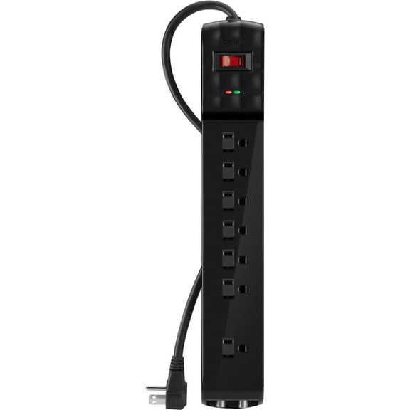 7-Outlet Surge Protector with 6-foot Power Cord and Cable/Satellite Protection