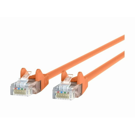 Belkin High Performance - Patch cable - RJ-45 (M) to RJ-45 (M) - 2.1 m - UTP - CAT 6 - molded, snagless - orange - for Omniview SMB 1x16, SMB 1x8; OmniView SMB CAT5 KVM Switch
