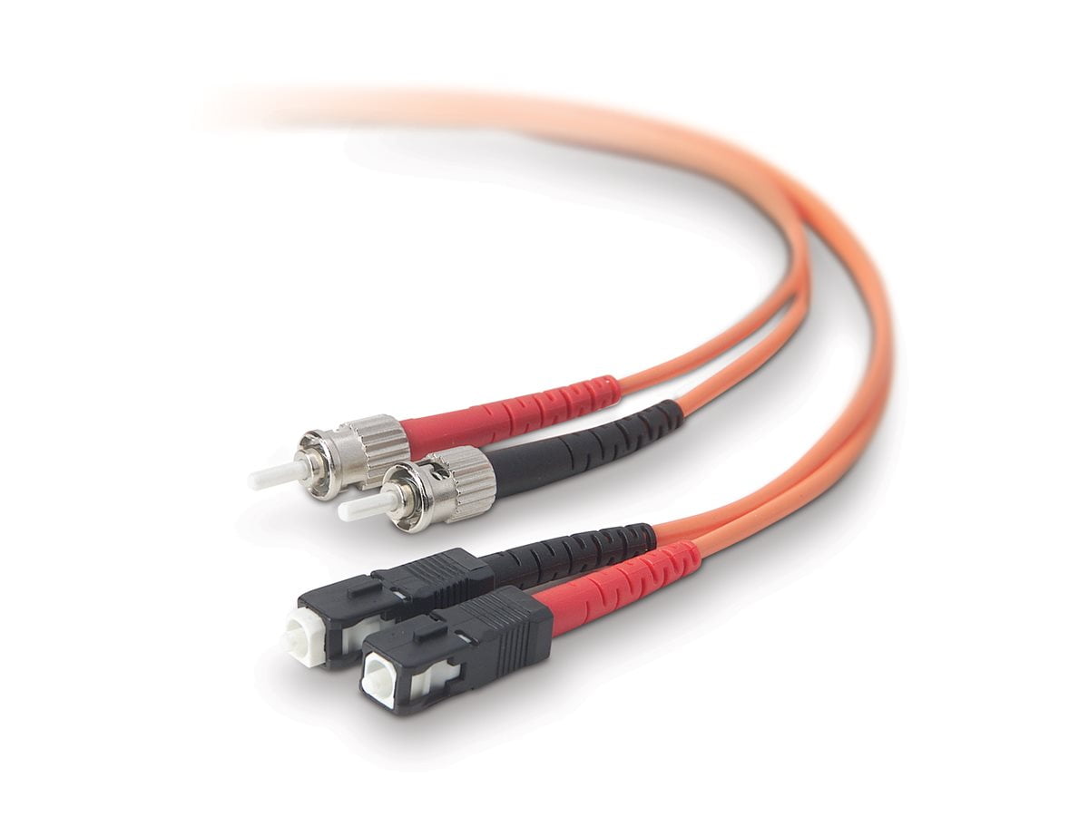 Belkin - Patch cable - ST/PC multi-mode (M) to SC/PC multi-mode (M) - 10 m - fiber optic - 62.5 / 125 micron - OM1 - orange