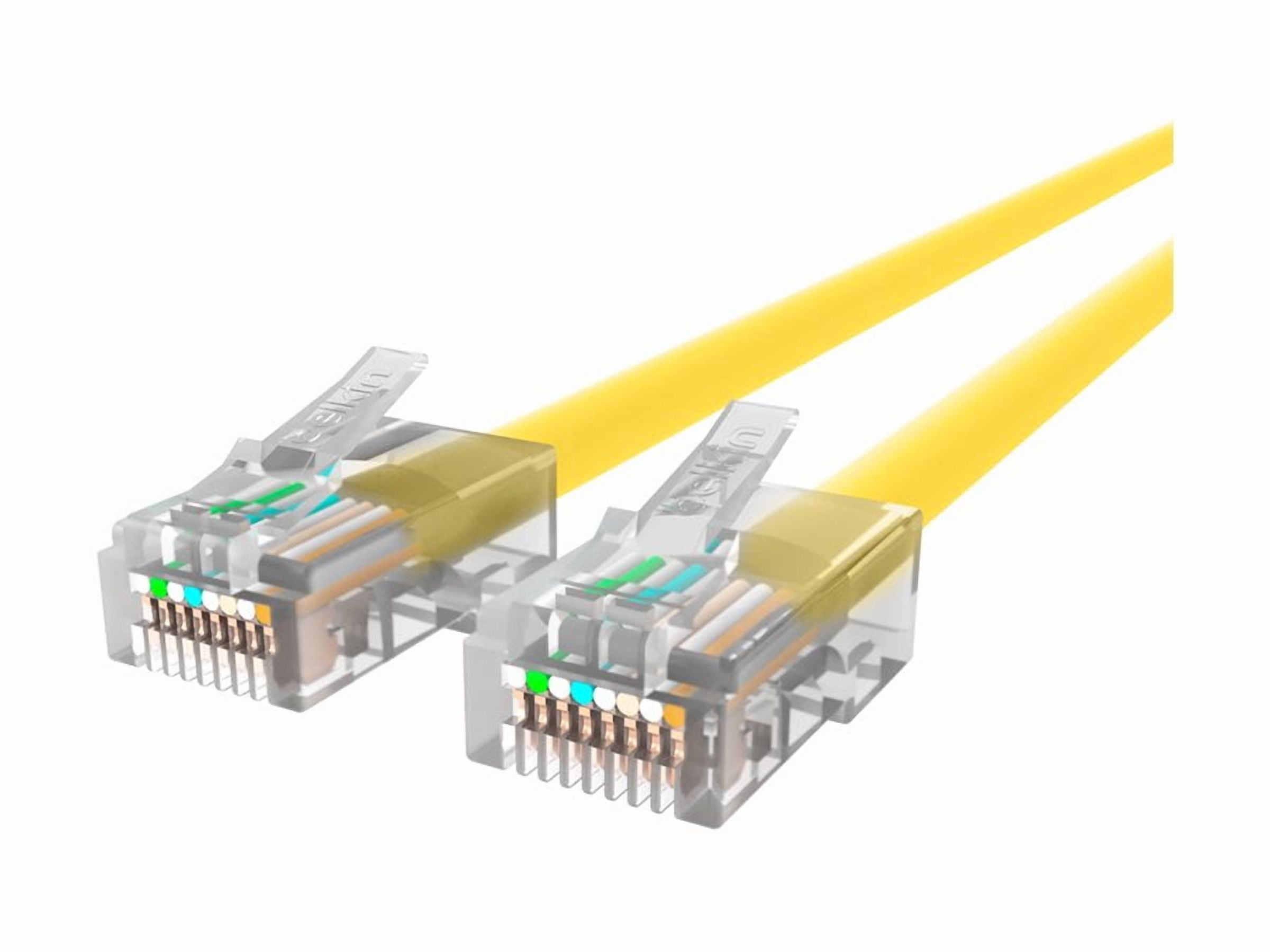 Belkin - Patch cable - RJ-45 (M) to RJ-45 (M) - 91 cm - UTP - CAT 5e - stranded - yellow - for Omniview SMB 1x16, SMB 1x8; OmniView IP 5000HQ; OmniView SMB CAT5 KVM Switch