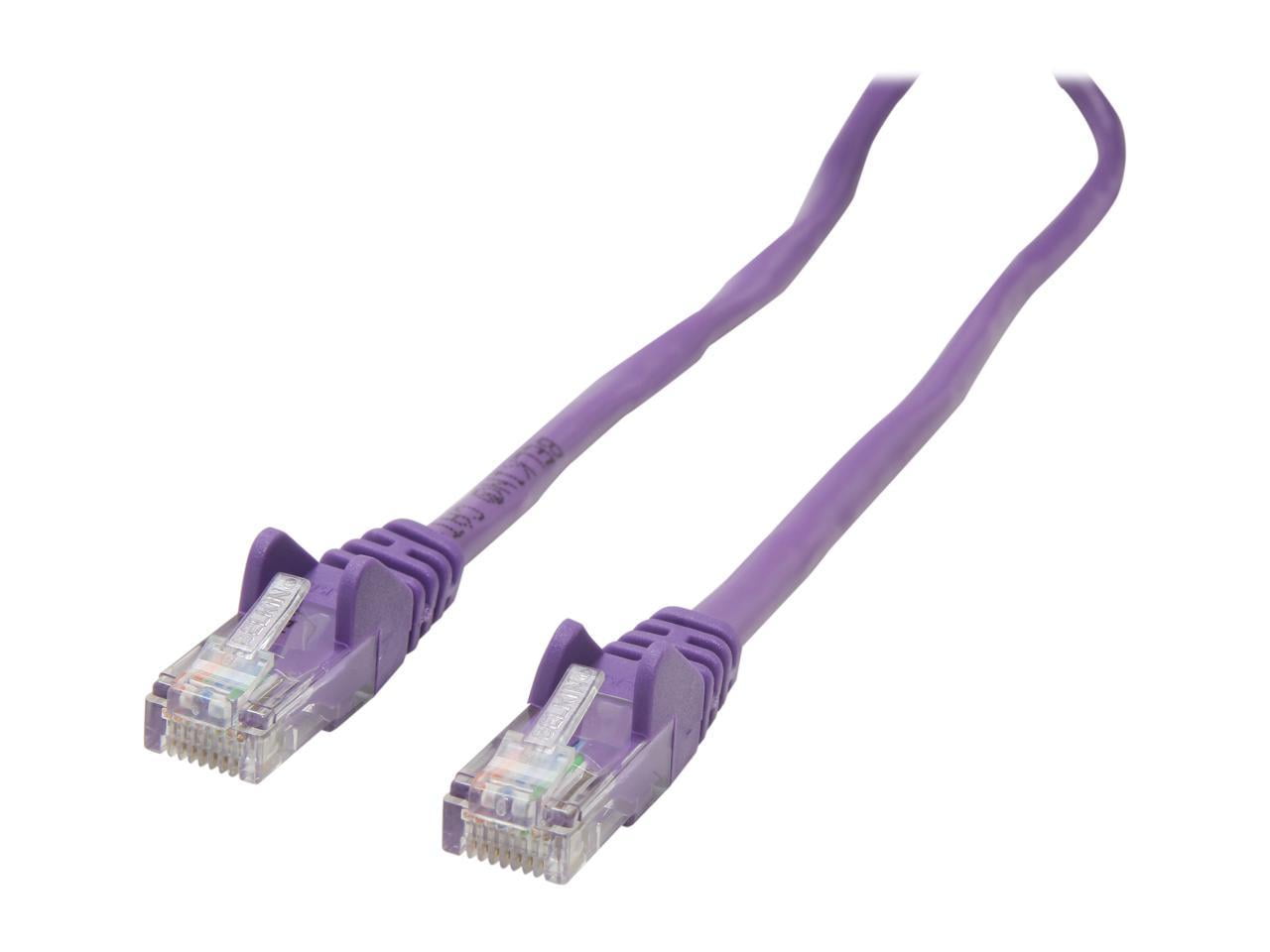 Belkin A3L79105PURS 5 ft. Cat 5E Purple Patch Cable CAT5e Snagless