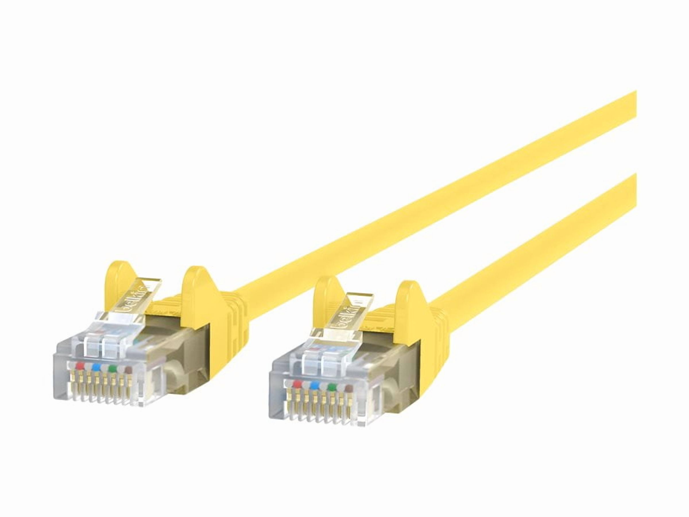 Belkin - Patch cable - RJ-45 (M) to RJ-45 (M) - 1.5 m - UTP - CAT 5e - molded, snagless - yellow - for Omniview SMB 1x16, SMB 1x8; OmniView IP 5000HQ; OmniView SMB CAT5 KVM Switch