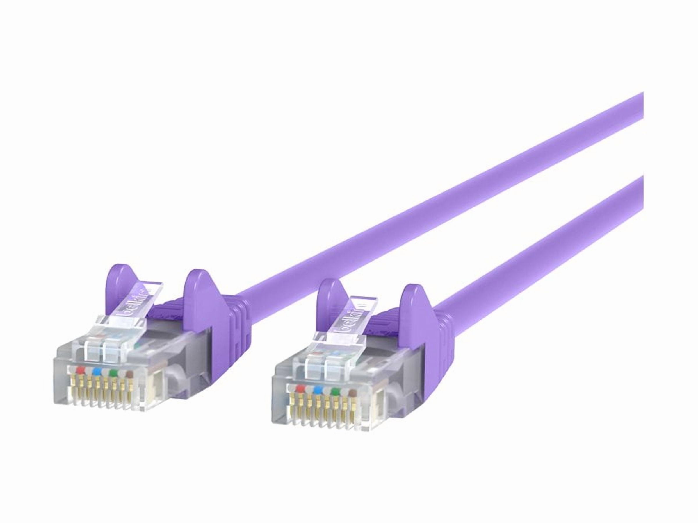 Belkin - Patch cable - RJ-45 (M) to RJ-45 (M) - 3 m - UTP - CAT 5e - booted, snagless - purple - for Omniview SMB 1x16, SMB 1x8; OmniView IP 5000HQ; OmniView SMB CAT5 KVM Switch