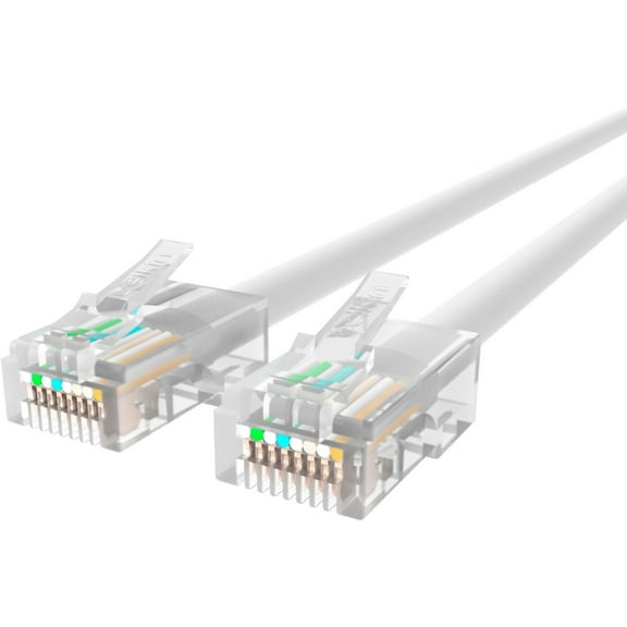 Belkin 10' Cat5e RJ45/RJ45 Crossover Snagless Duplex Patch Cable White A3L791-10-WHT