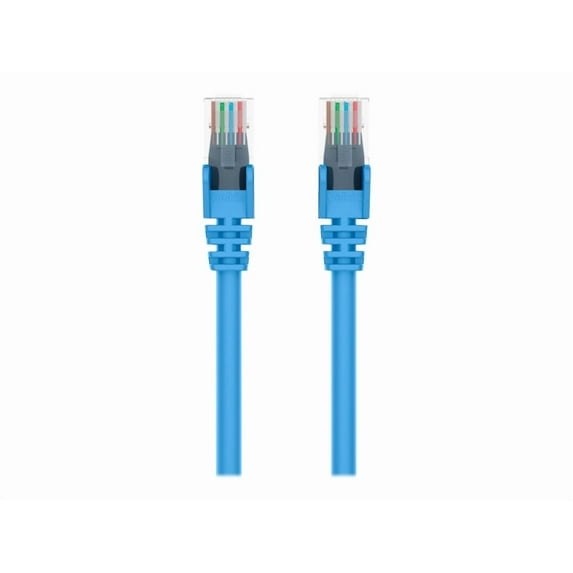 Belkin 20ft CAT6 Ethernet Patch Cable Snagless, RJ45, M/M, Blue - Patch cable - RJ-45 (M) to RJ-45 (M) - 20 ft - UTP - CAT 6 - molded, snagless - blue - for Omniview SMB 1x16, SMB 1x8; OmniView SMB CAT5 KVM Switch