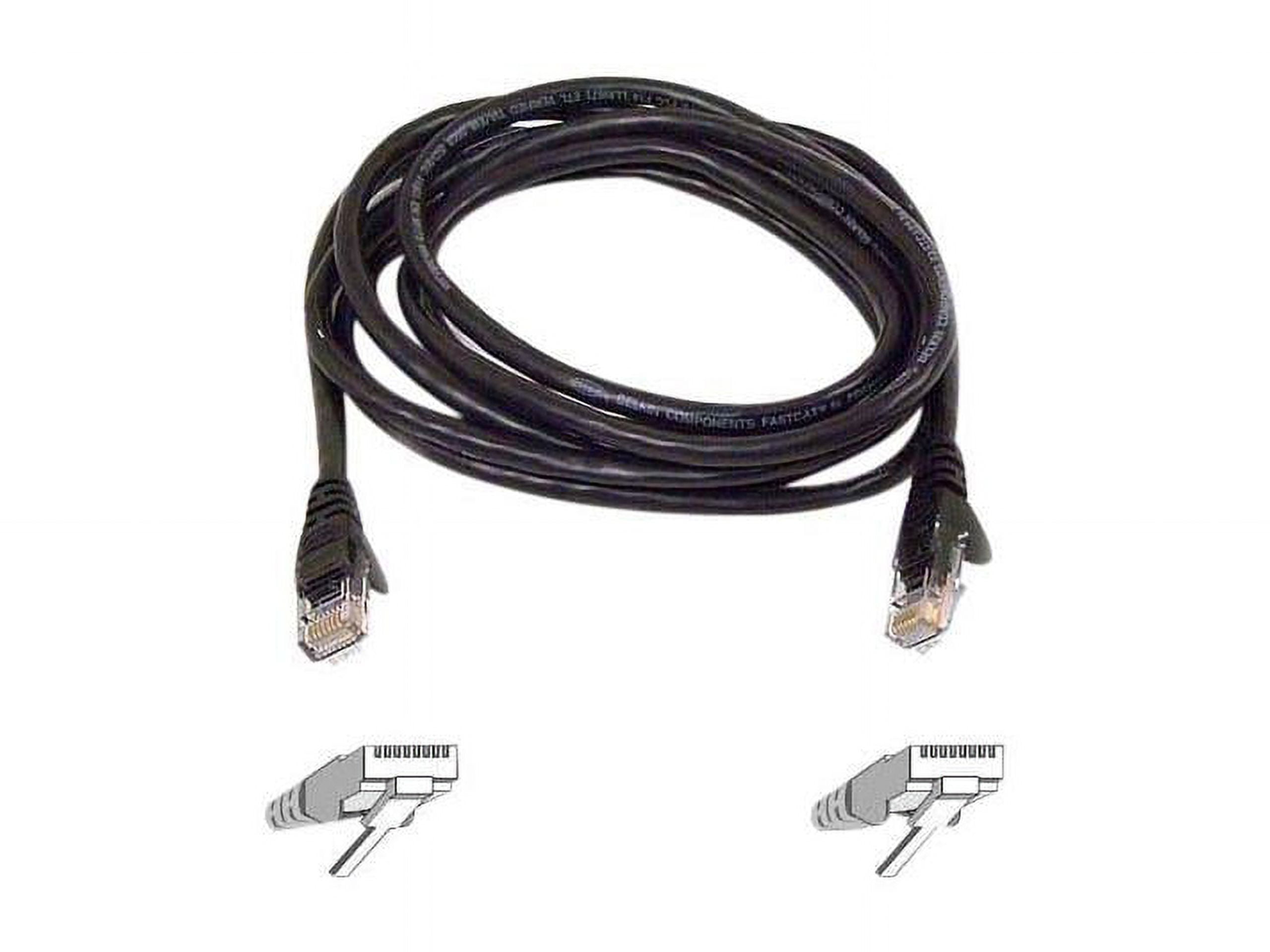 Belkin 3ft CAT6 Ethernet Patch Cable Snagless, RJ45, M/M, Black - Patch cable - RJ-45 (M) to RJ-45 (M) - 3 ft - CAT 6 - snagless - black - for Omniview SMB 1x16, SMB 1x8; OmniView SMB CAT5 KVM Switch
